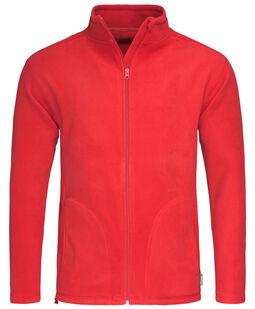 Afbeelding van Stedman Polar Fleece Cardigan for him | 186C Scarlet Red | XXL