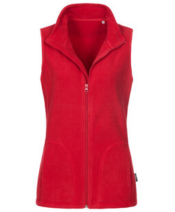 Afbeelding van Stedman Polar Fleece Vest for her | 186C Scarlet Red | XL