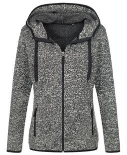 Afbeelding van Stedman Knit Fleece Cardigan for her | Dark Grey Melange | XL