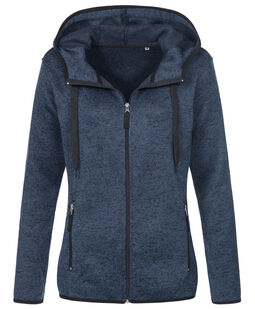 Afbeelding van Stedman Knit Fleece Cardigan for her | Marina Blue Melange | XL
