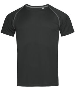 Afbeelding van Stedman T-shirt Crewneck raglan for him | Black Opal | XXL