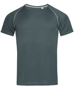 Afbeelding van Stedman T-shirt Crewneck raglan for him | 445C Granite Grey | XXL