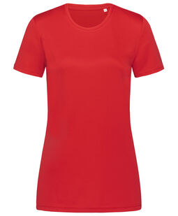 Afbeelding van Stedman T-shirt Interlock Active-Dry SS for her | 1935C Crimson Red | XL