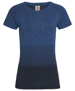 Afbeelding van Stedman T-shirt Seamless Raglan Flow for her | Blue Transition | XL