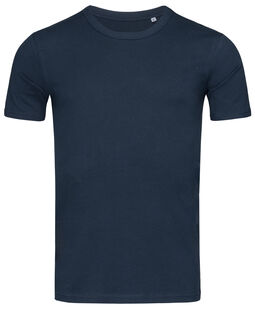 Afbeelding van Stedman T-shirt Crewneck Morgan SS for him | 533C Marina Blue | XL