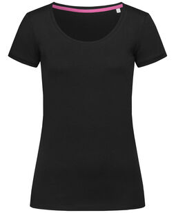 Afbeelding van Stedman T-shirt Crewneck Megan SS for her | Black Opal | XL