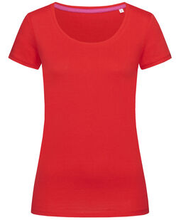 Afbeelding van Stedman T-shirt Crewneck Megan SS for her | 1935C Crimson Red | XL
