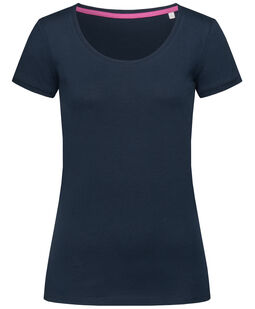 Afbeelding van Stedman T-shirt Crewneck Megan SS for her | 533C Marina Blue | XL