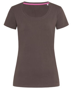 Afbeelding van Stedman T-shirt Crewneck Claire SS for her | 7C Dark Chocolate | XL