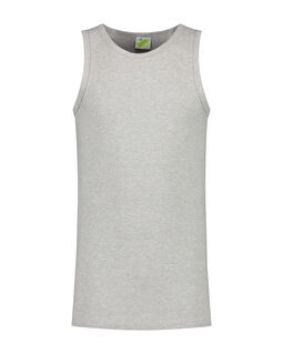 Afbeelding van L&S Tanktop cot/elast for him | Grey Heather | 3XL
