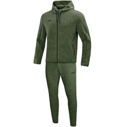 Afbeelding van JAKO Joggingpak met kap Premium Basics | Kaki Gemeleerd | XXL