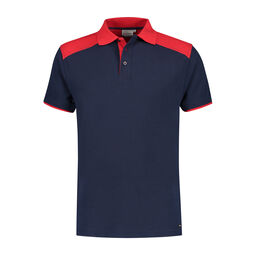 Afbeelding van SANTINO Poloshirt Tivoli | Real Navy / Red | 5XL