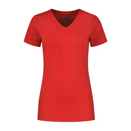 Afbeelding van SANTINO T-shirt Jazz ladies V-neck | Red | XXL