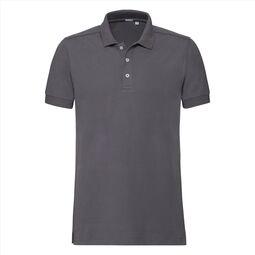 Afbeelding van RUS Men Fitted Stretch Polo, Convoy Grey, S