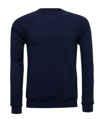 Canvas Unisex Sponge Fleece Sweatshirt, Navy Tri-Blend, L, Bella+Canvas