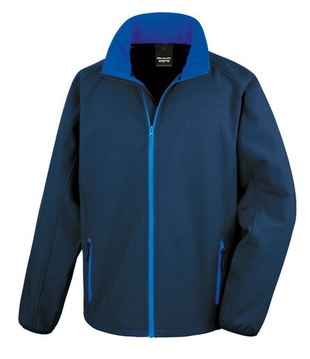 Printable Soft Shell Jacket, Navy/Royal Blue, 3XL, Result Core