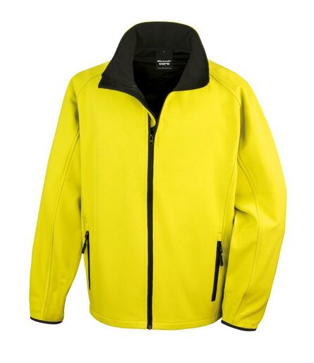 Printable Soft Shell Jacket, Yellow/Black, 3XL, Result Core