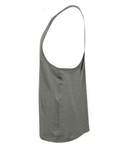 Muscle Vest, Grey Marl, L, Tombo