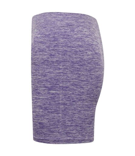 Ladies Seamless Shorts, Purple Marl, L/XL, Tombo