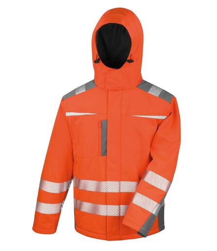 Dynamic Soft Shell Jacket, Fluorescent Orange, 3XL, Result Safe-Guard