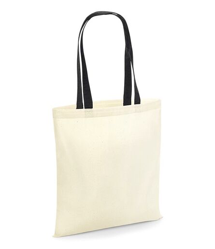 Bag For Life - Contrast Handles, Natural/Black, ONE, Westford Mill