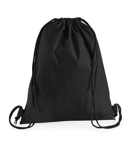 Premium Cotton Gymsac, Black, ONE, Westford Mill