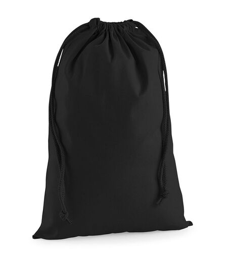 Premium Cotton Stuff Bag, Black, XS, Westford Mill