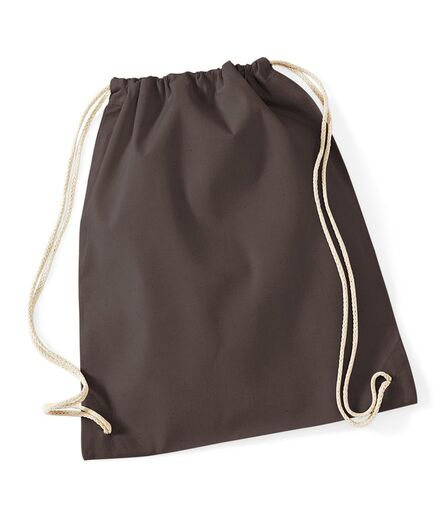 Cotton Gymsac, Chocolate, ONE, Westford Mill
