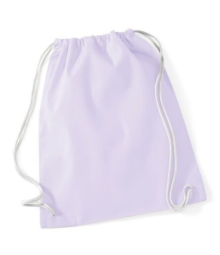 Cotton Gymsac, Lavender/White, ONE, Westford Mill