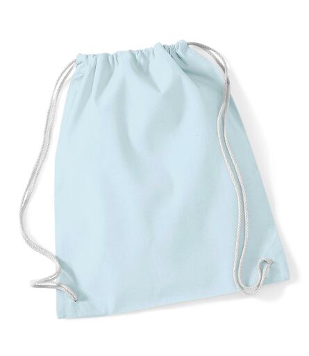 Cotton Gymsac, Pastel Blue/White, ONE, Westford Mill