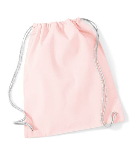 Cotton Gymsac, Pastel Pink/White, ONE, Westford Mill