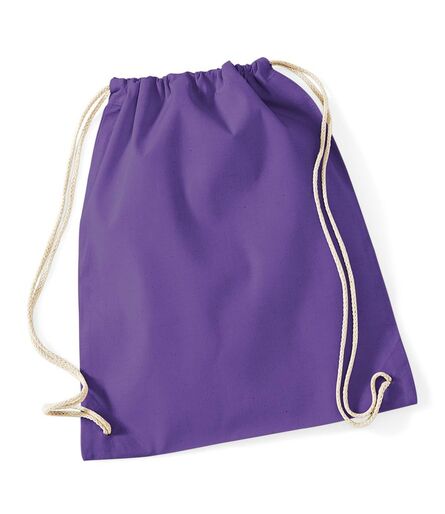 Cotton Gymsac, Purple, ONE, Westford Mill