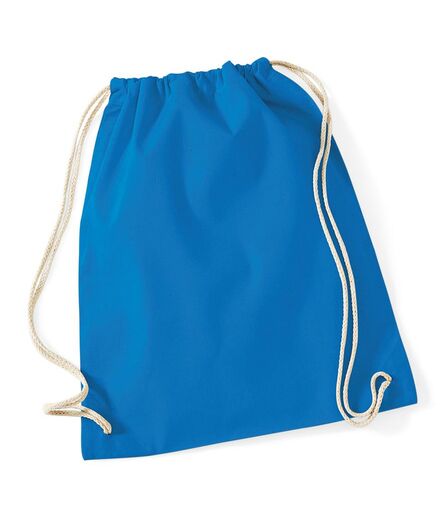 Cotton Gymsac, Sapphire Blue, ONE, Westford Mill
