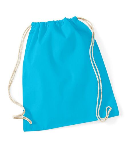 Cotton Gymsac, Surf Blue, ONE, Westford Mill