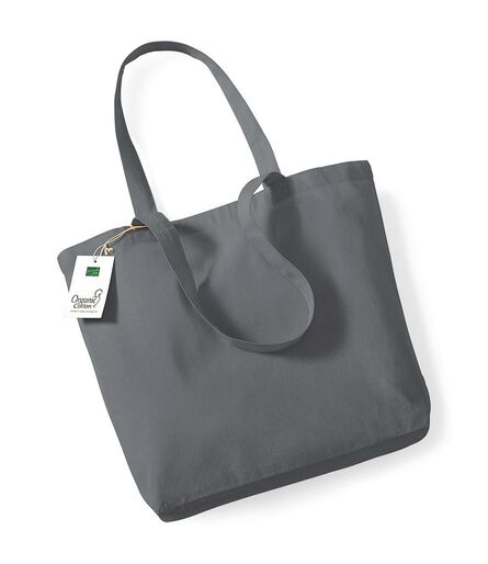 Organic Cotton Shopper, Graphite Grey, ONE, Westford Mill
