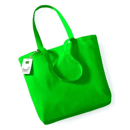 Organic Cotton Shopper, Kelly Green, ONE, Westford Mill