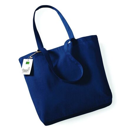 Organic Cotton Shopper, Navy, ONE, Westford Mill