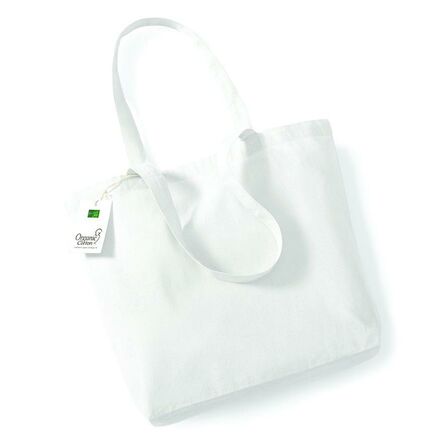 Organic Cotton Shopper, White, ONE, Westford Mill