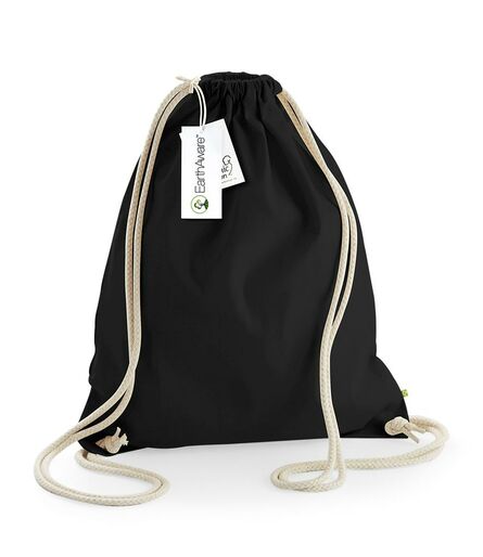 EarthAware® Organic Gymsac, Black/Natural, ONE, Westford Mill