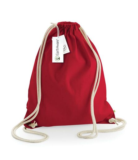 EarthAware® Organic Gymsac, Classic Red, ONE, Westford Mill