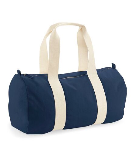 EarthAware® Organic Barrel Bag, French Navy, ONE, Westford Mill
