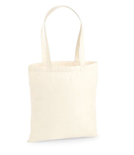 Premium Cotton Tote Bag, Natural, ONE, Westford Mill