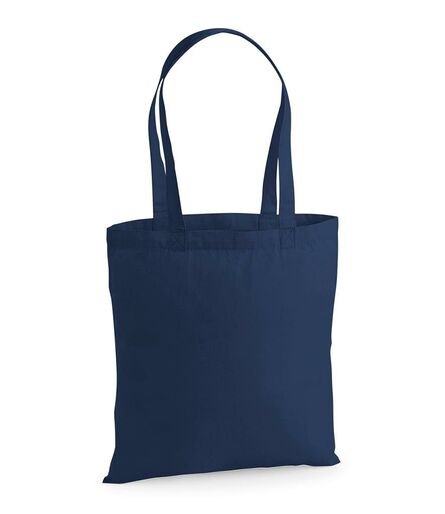 Premium Cotton Tote Bag, French Navy, ONE, Westford Mill