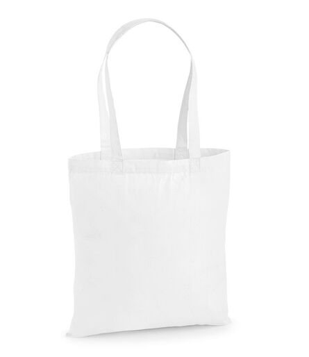 Premium Cotton Tote Bag, White, ONE, Westford Mill