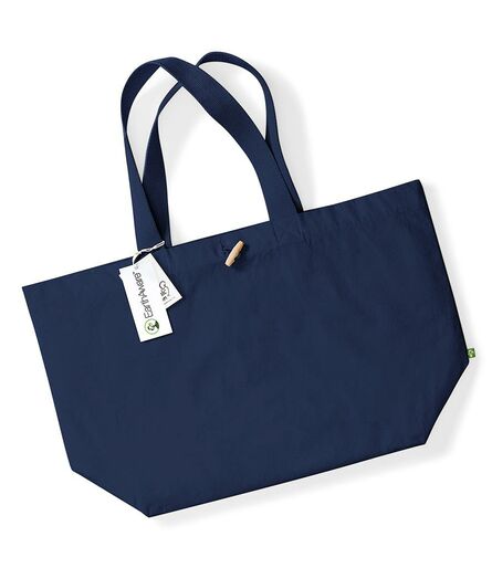 EarthAware® Organic Marina Tote XL, French Navy, ONE, Westford Mill