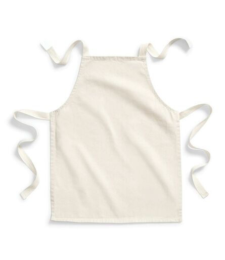 Fairtrade Kids Craft Apron, Natural, ONE, Westford Mill