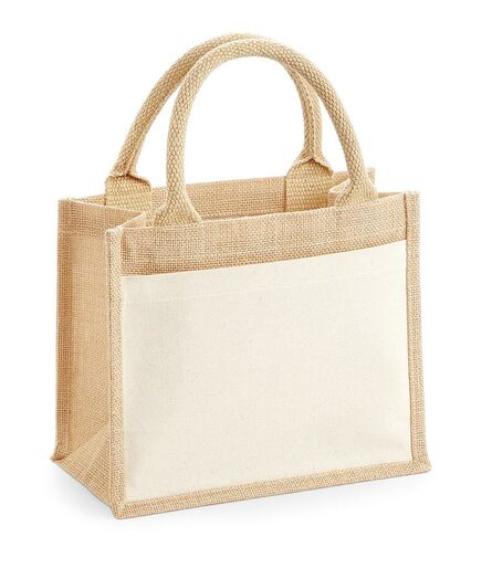 Pocket Jute Gift Bag, Natural, ONE, Westford Mill
