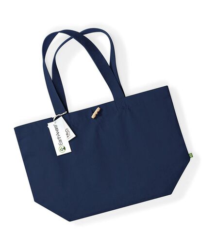 EarthAware® Organic Marina Tote, French Navy, ONE, Westford Mill