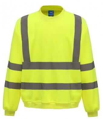 Hi-Vis Sweatshirt, Yellow, 3XL, Yoko