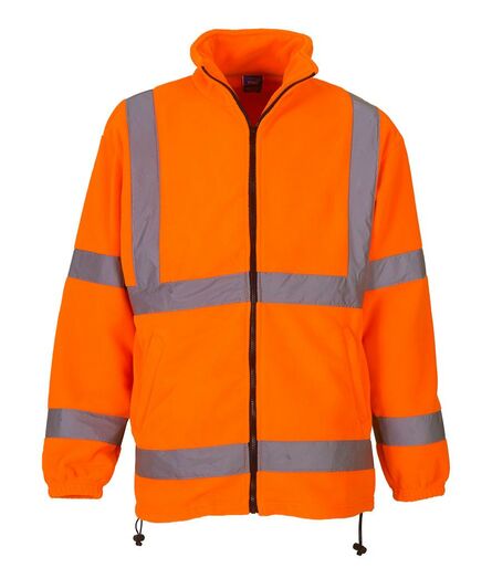 Hi-Vis Heavyweight Fleece Jacket, Orange, 3XL, Yoko